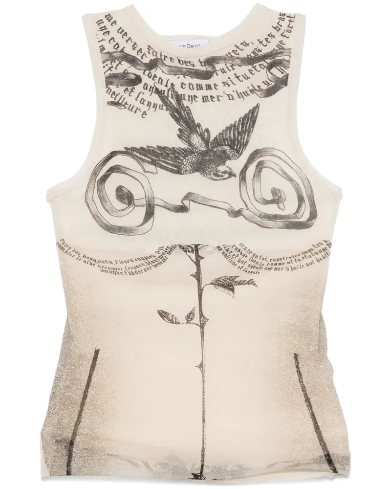 Jean Paul Gaultier Oberteil mit Print - Nude Nude