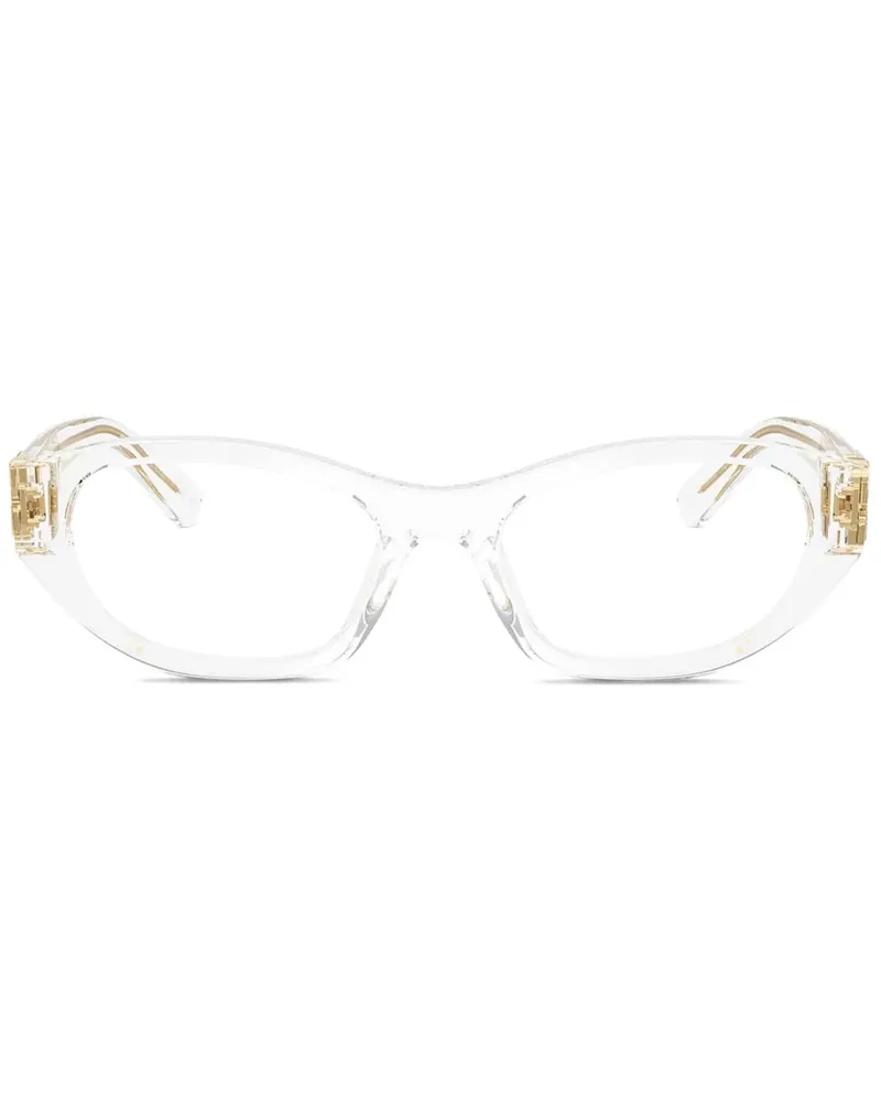 Miu Miu Brille mit Cat-Eye-Gestell - Weiß Weiß