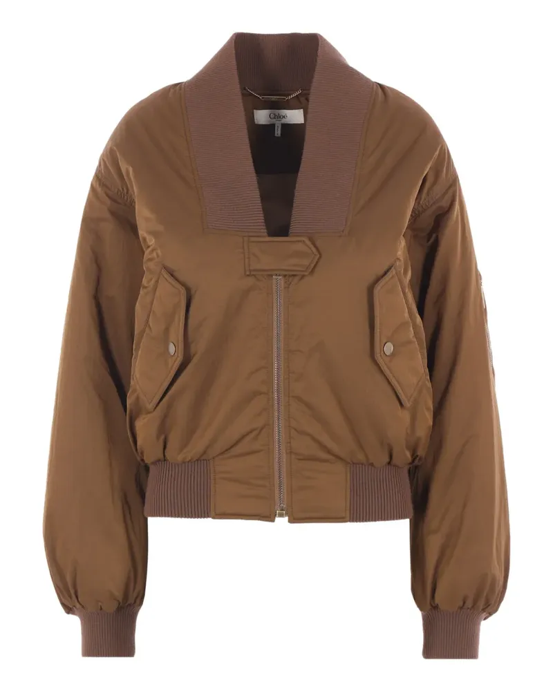 Chloé Bomberjacke mit Reißverschluss - Braun Braun