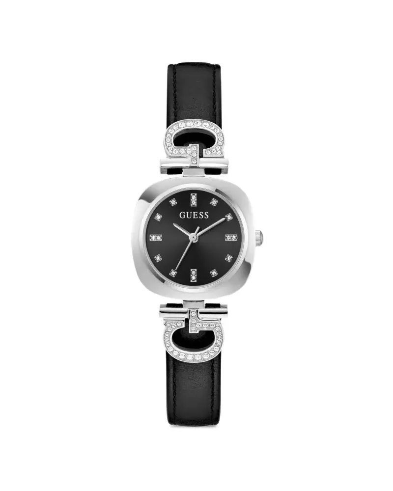 Guess Quarz-Armbanduhr mit Kristallen 28mm - Schwarz Schwarz
