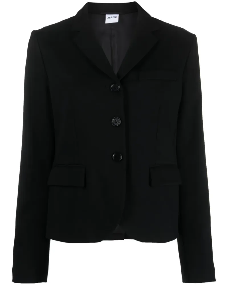 ASPESI Blazer mit Knöpfen - Schwarz Schwarz