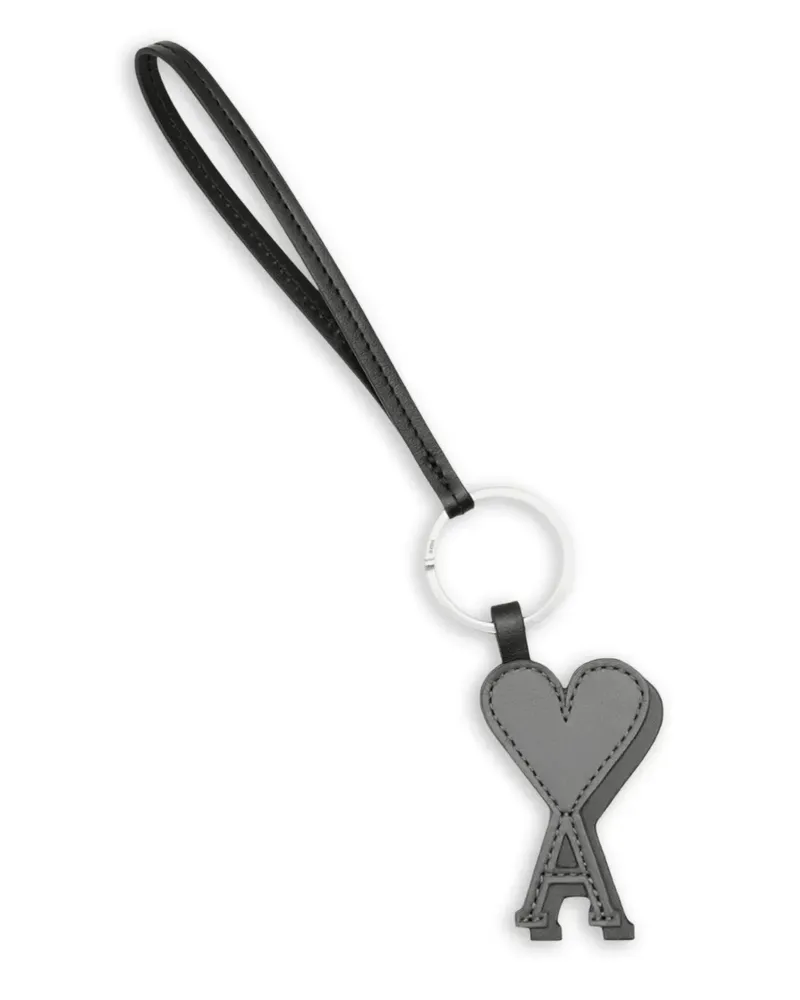 AMI Paris Ami de Coeur Schlüsselanhänger - Grau Grau