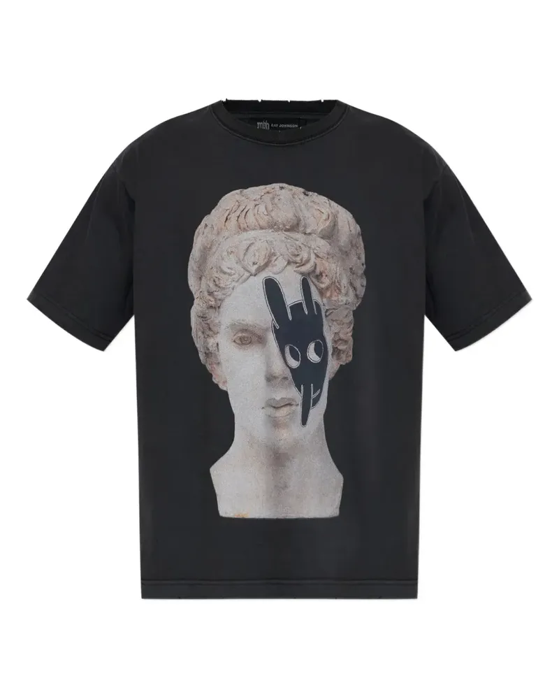 MISBHV T-Shirt mit grafischem Print - Schwarz Schwarz