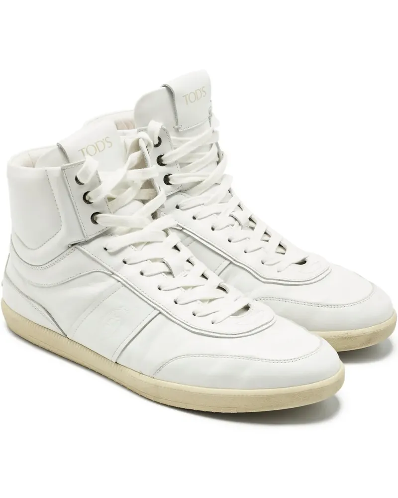 TOD'S High-Top-Sneakers aus Leder - Weiß Weiß