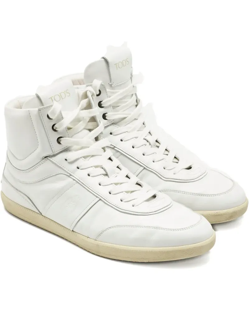 TOD'S Leather hi-top sneakers - Weiß Weiß