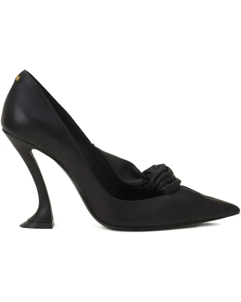 Lanvin Pumps mit Schleife 100mm - Schwarz Schwarz