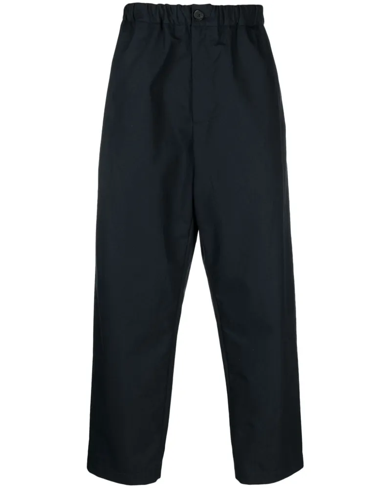 Jil Sander Gerade Hose mit Stretchbund - Blau Blau