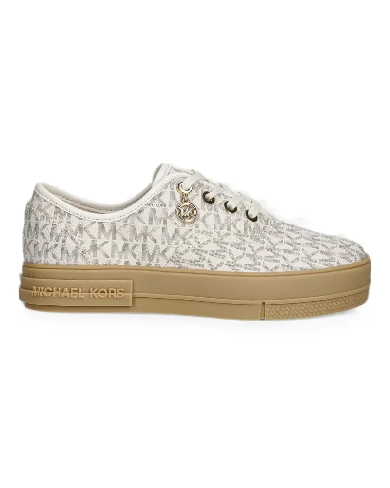 Michael Kors Plateau-Sneakers mit Logo - Nude Nude