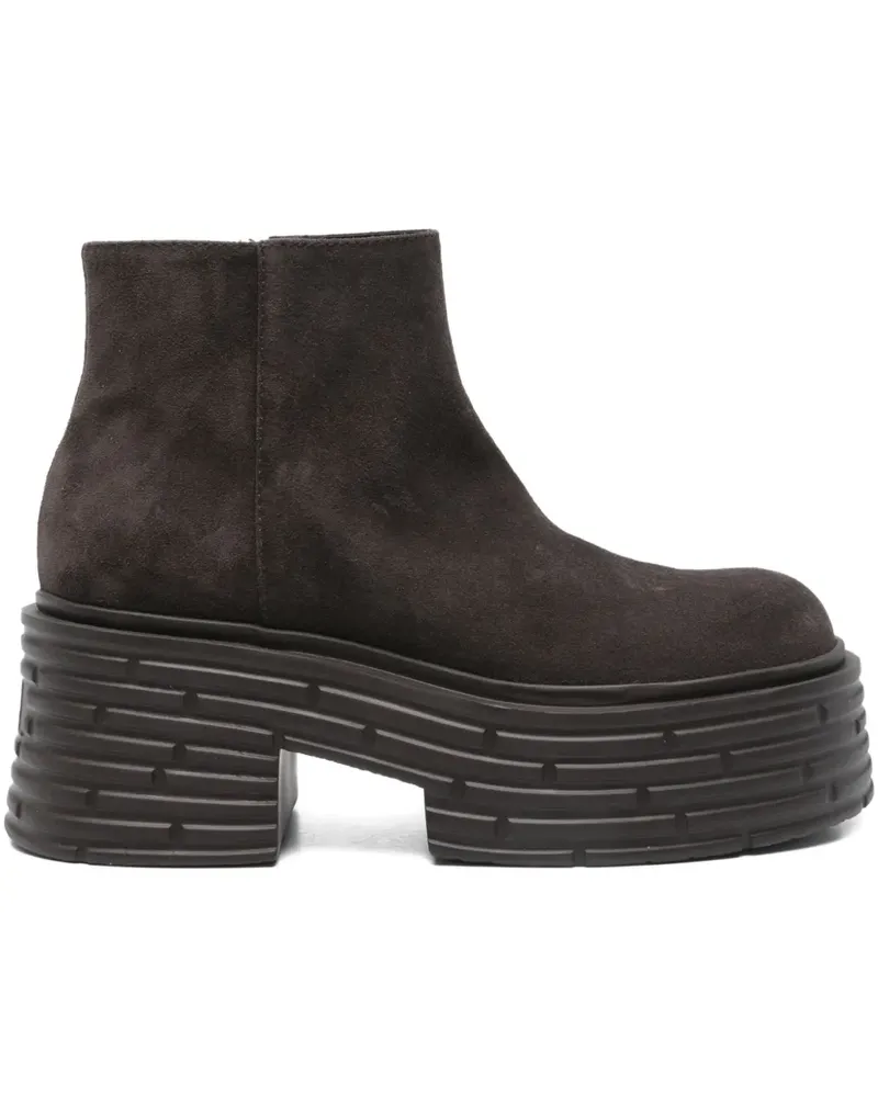 Attilio Giusti Leombruni Stiefeletten aus Wildleder 75mm - Braun Braun