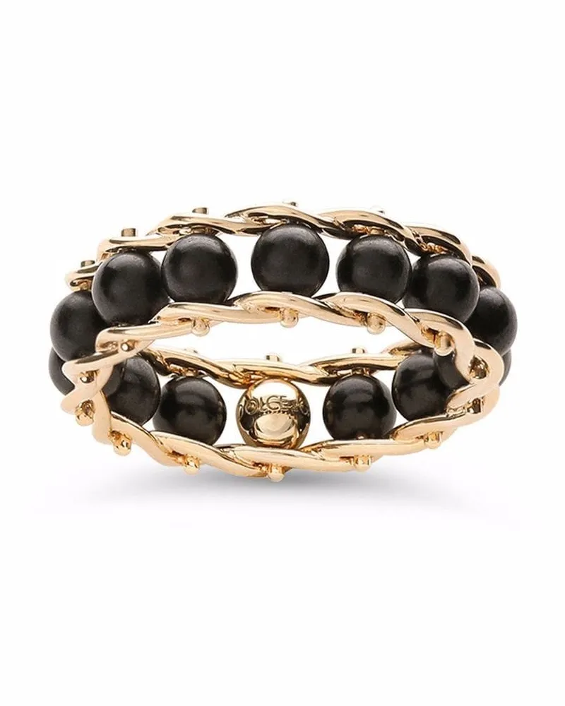 Dolce & Gabbana 18kt Sicily Gelbgoldring mit Jade Gold