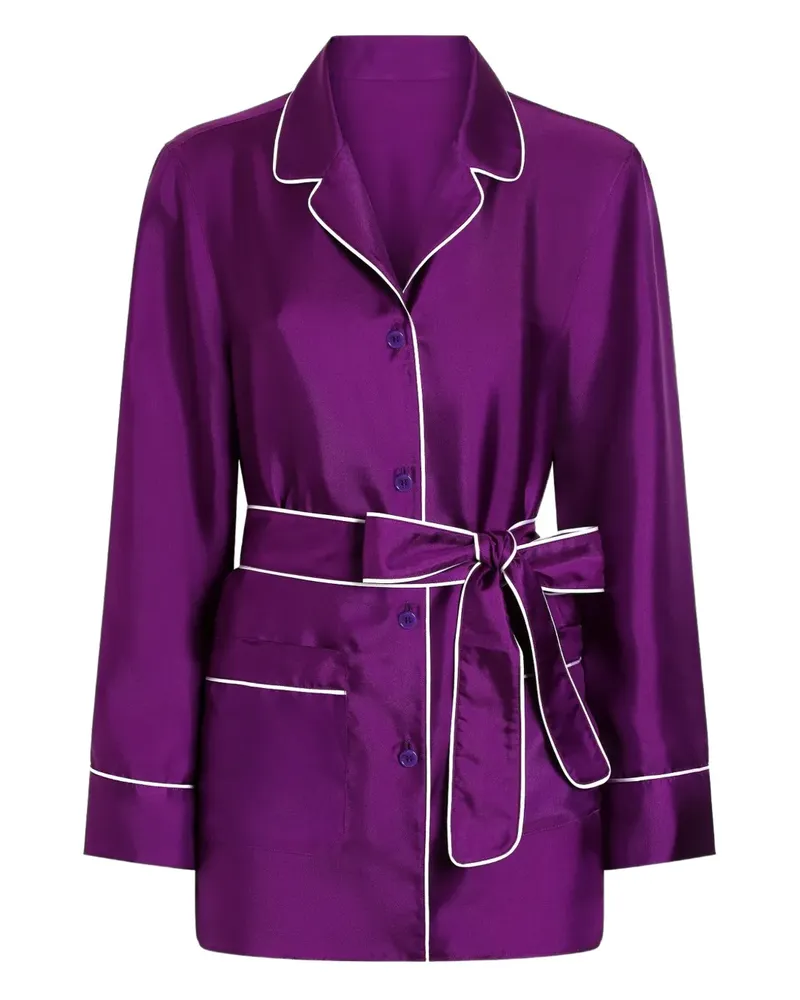 Dolce & Gabbana Hemd aus Seide - Violett Violett