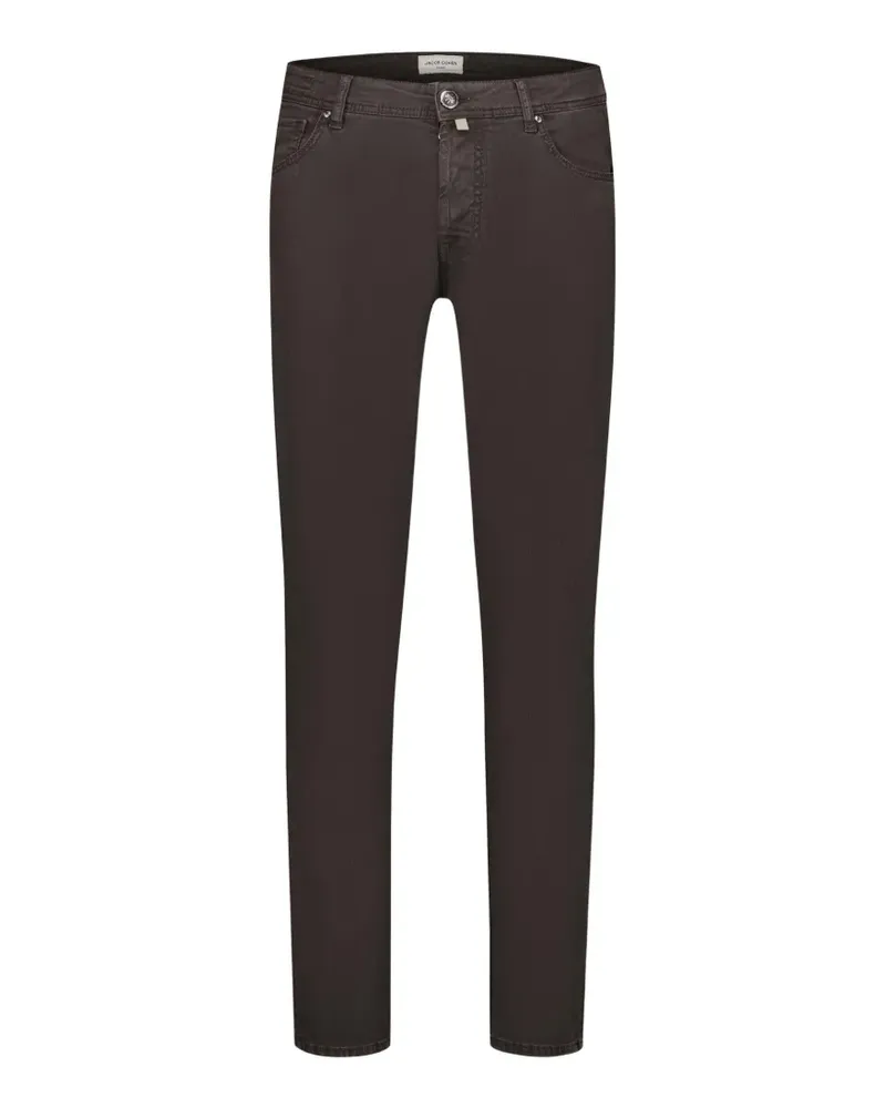 Jacob Cohën Hose mit Logo-Patch - Grau Grau