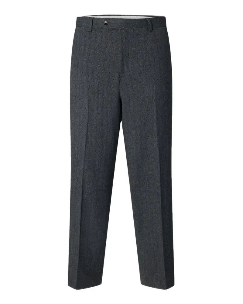 Selected Brooks herringbone trousers - Grau Grau