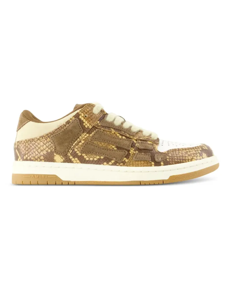 Amiri Skel Top Low Sneakers mit Pythonprint - Braun Braun
