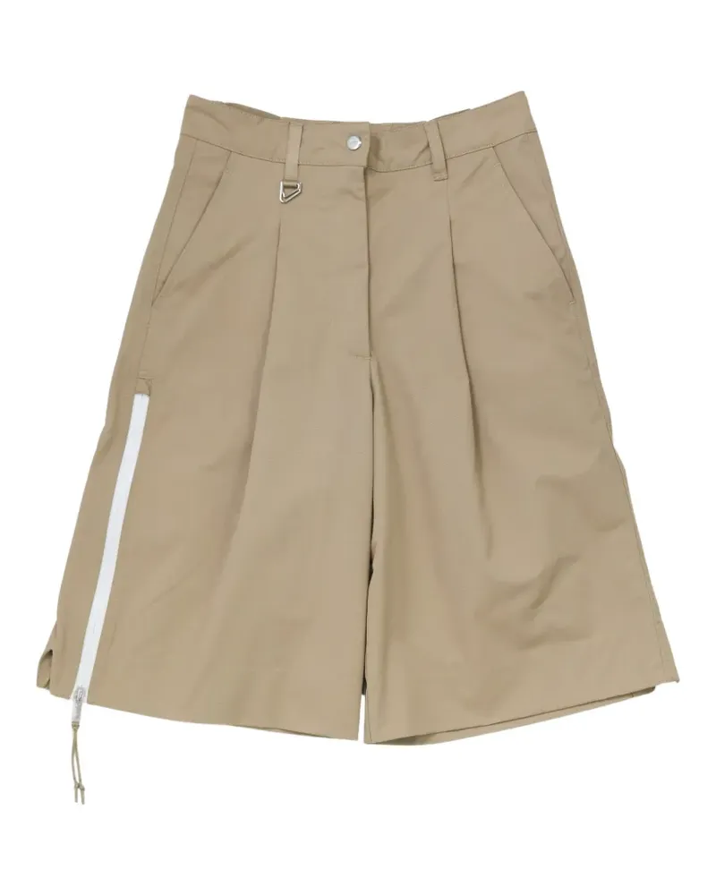 Nike pleated zip-detail shorts - Nude Nude
