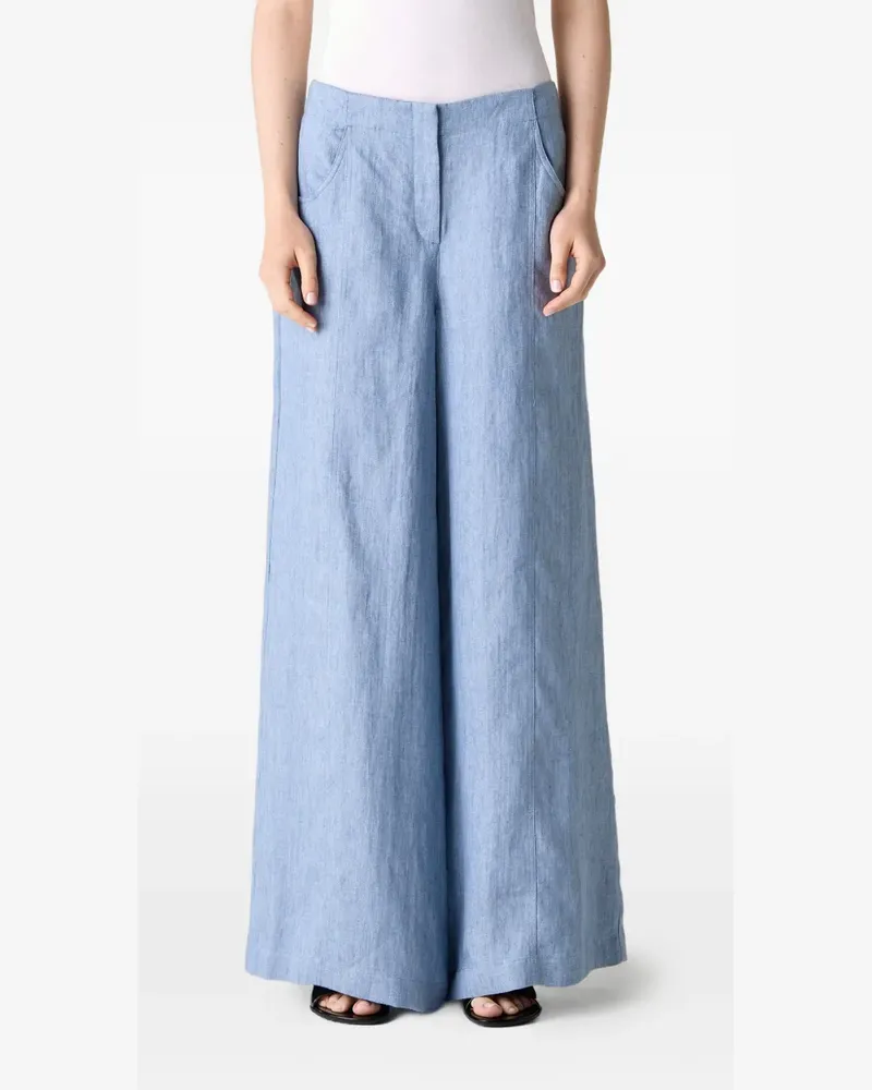TWP Demie wide-leg trousers - Blau Blau