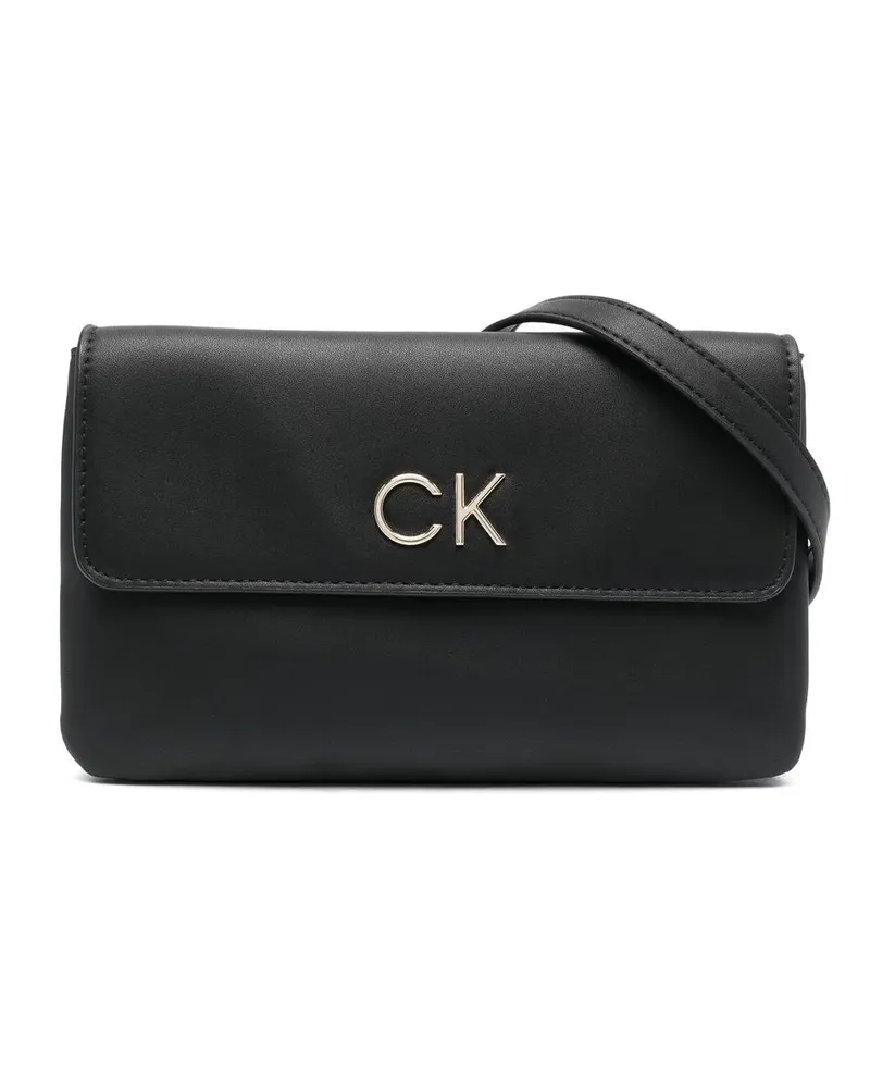 Calvin Klein Re-Lock Double Tasche - Schwarz Schwarz