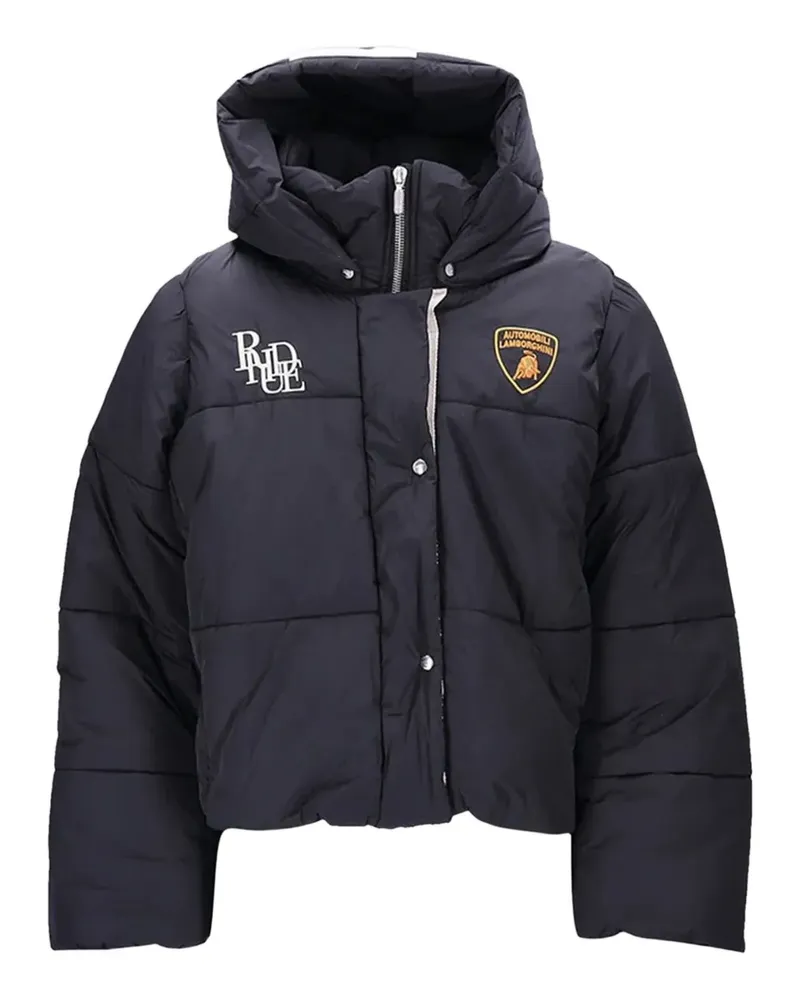 RHUDE x Automobili Lamborghini wattierte Jacke mit Logo - Blau Blau