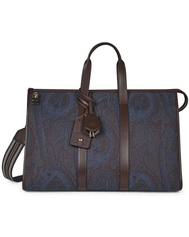 Etro Reisetasche mit Paisley-Print - Braun Braun