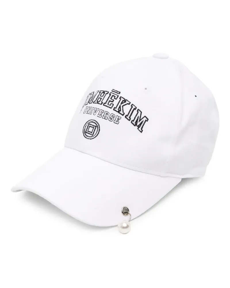 KIMHEKIM Baseballkappe mit Logo-Stickerei - Weiß Weiß