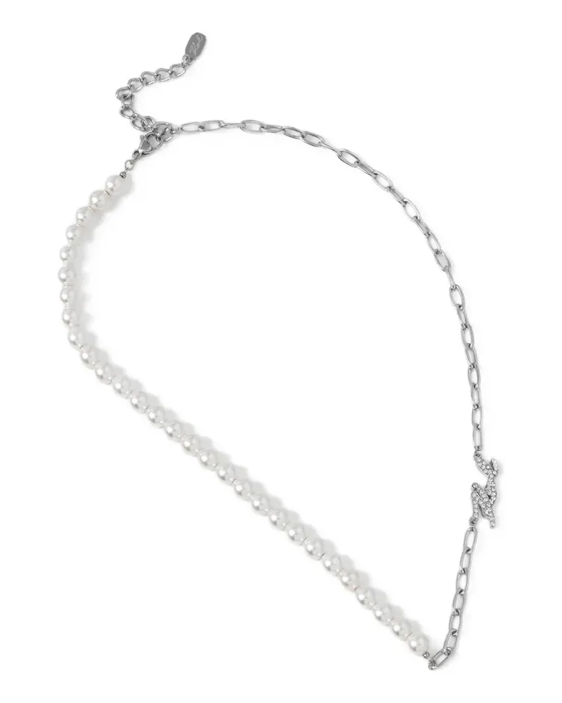 Karl Lagerfeld pearl-link necklace - Silber Silber