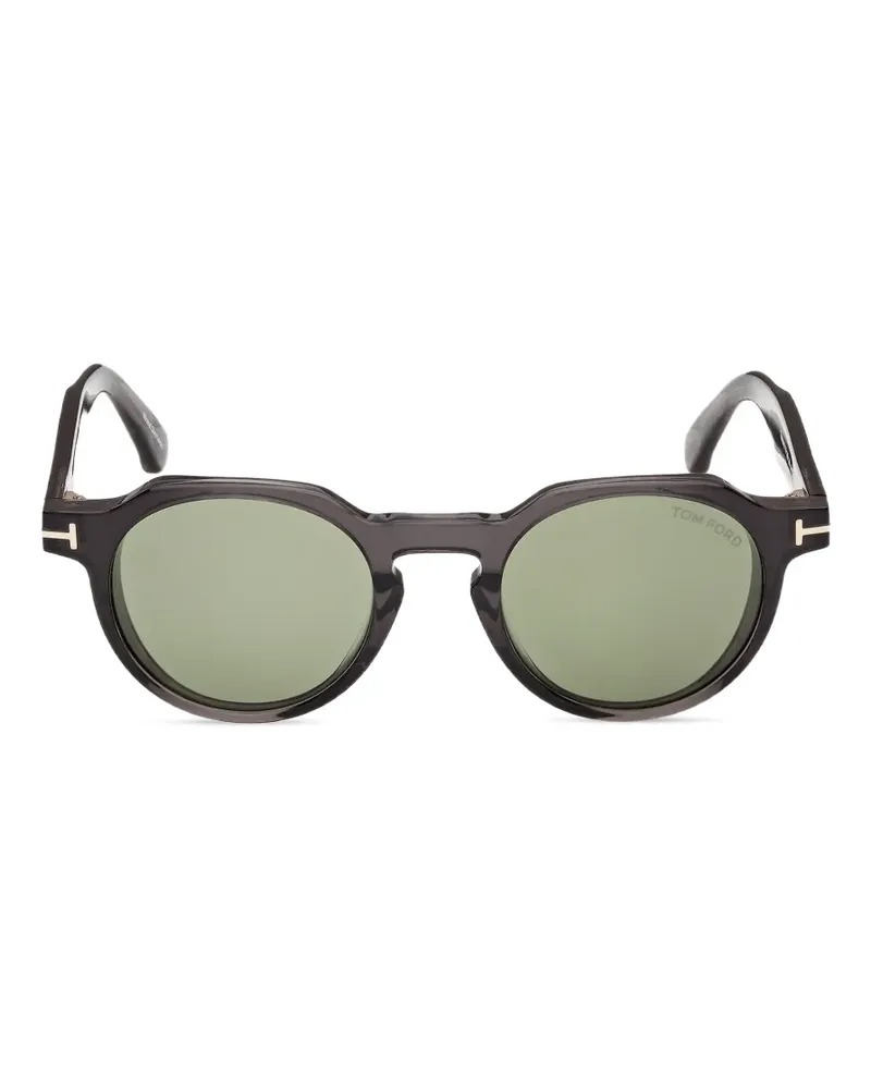 Tom Ford T-hinge geometric-frame sunglasses - Braun Braun