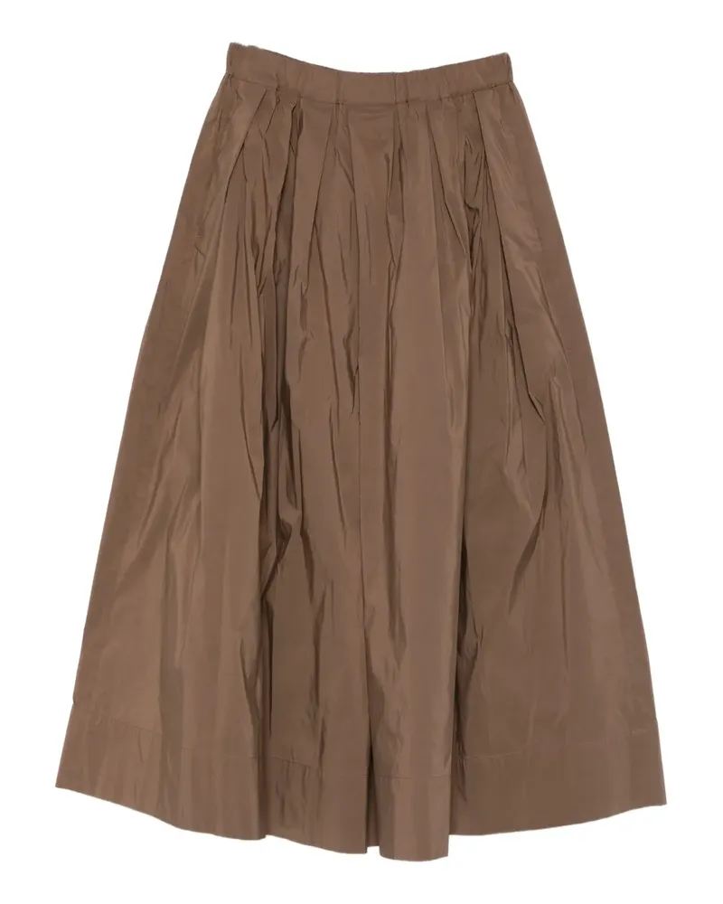 Max Mara Midirock mit Falten - Braun Braun