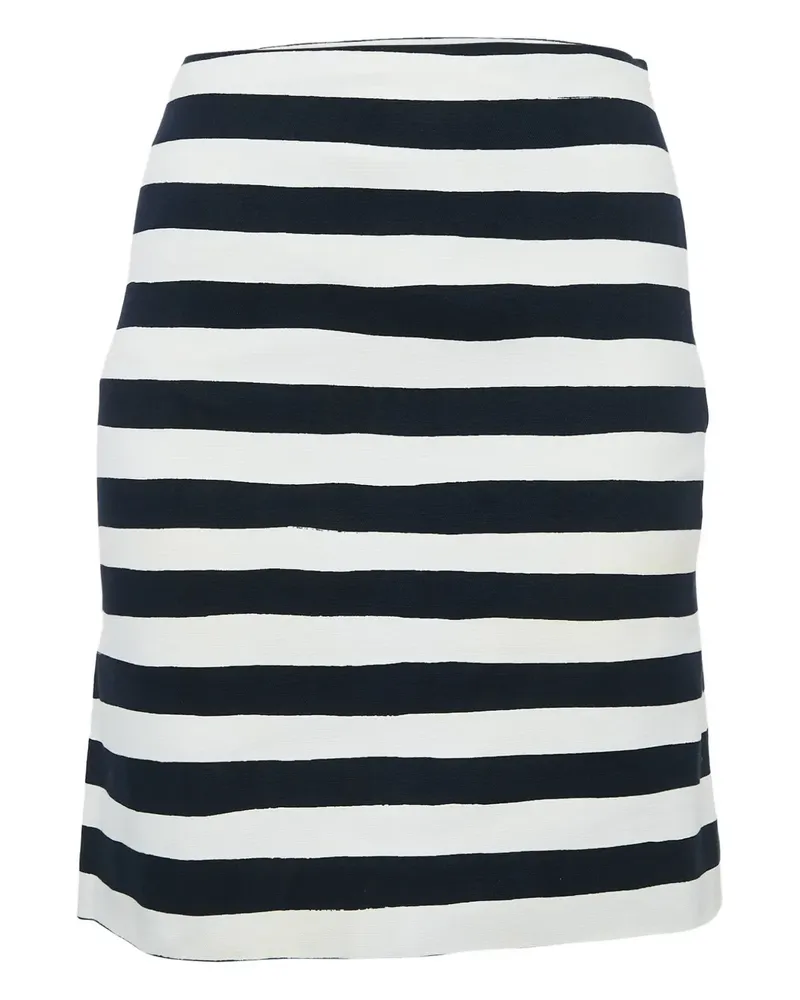 Moschino 2024 gestreifter Rock - Weiß Weiß