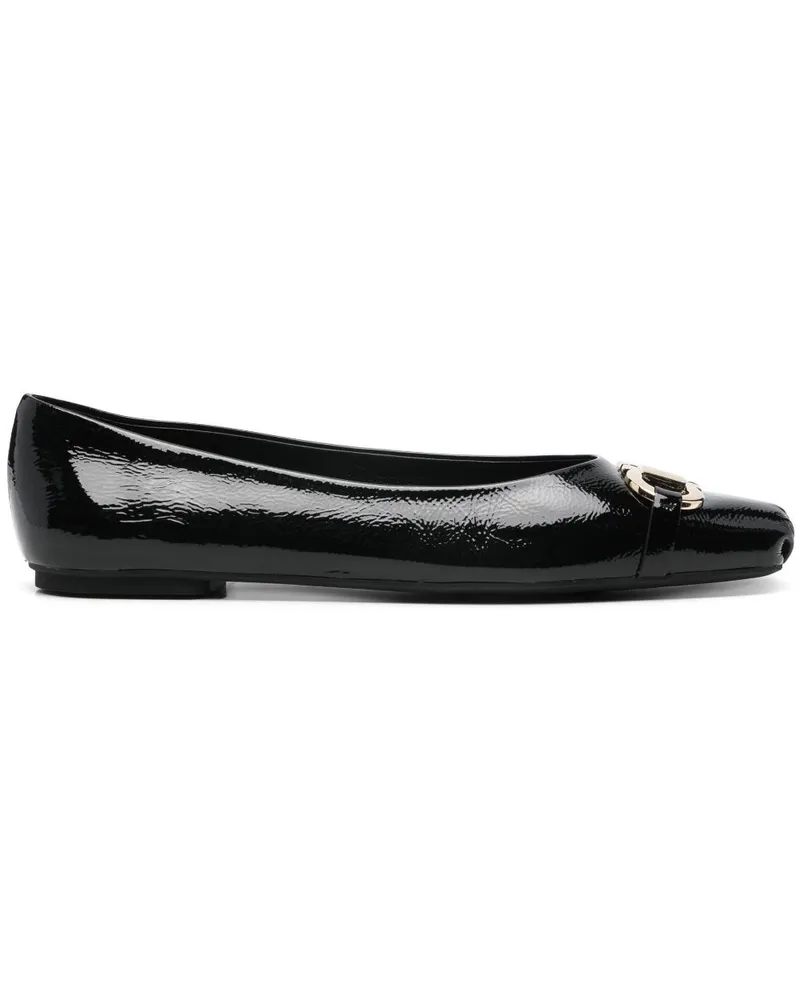 Ferragamo Ballerinas mit Gancini-Schnalle - Schwarz Schwarz