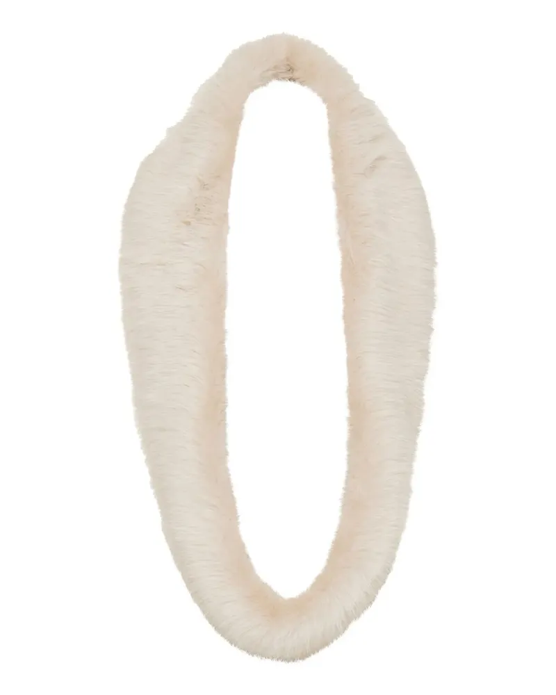 David Koma Halstuch aus Faux Fur - Weiß Weiß