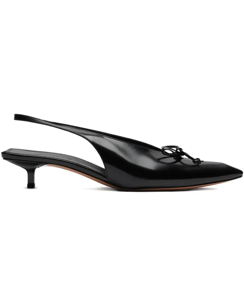Jacquemus Slingback-Pumps mit Schleife 35mm - Schwarz Schwarz
