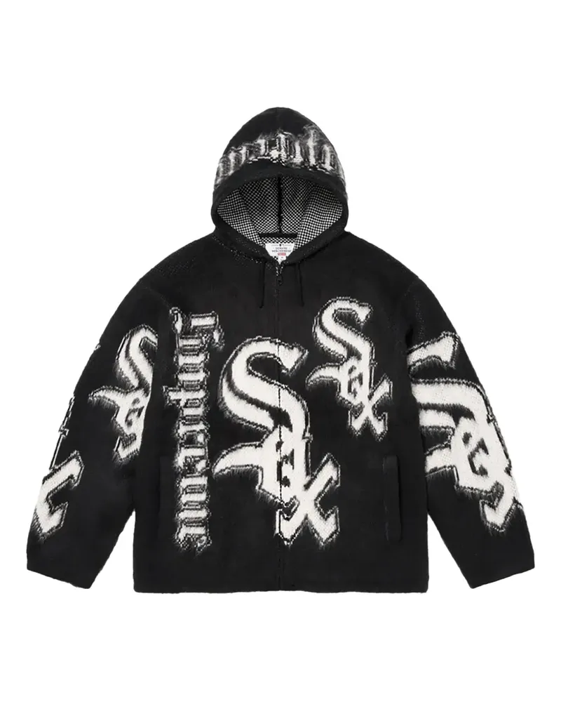 Supreme Being x Chicago White Sox Kapuzenjacke - Schwarz Schwarz