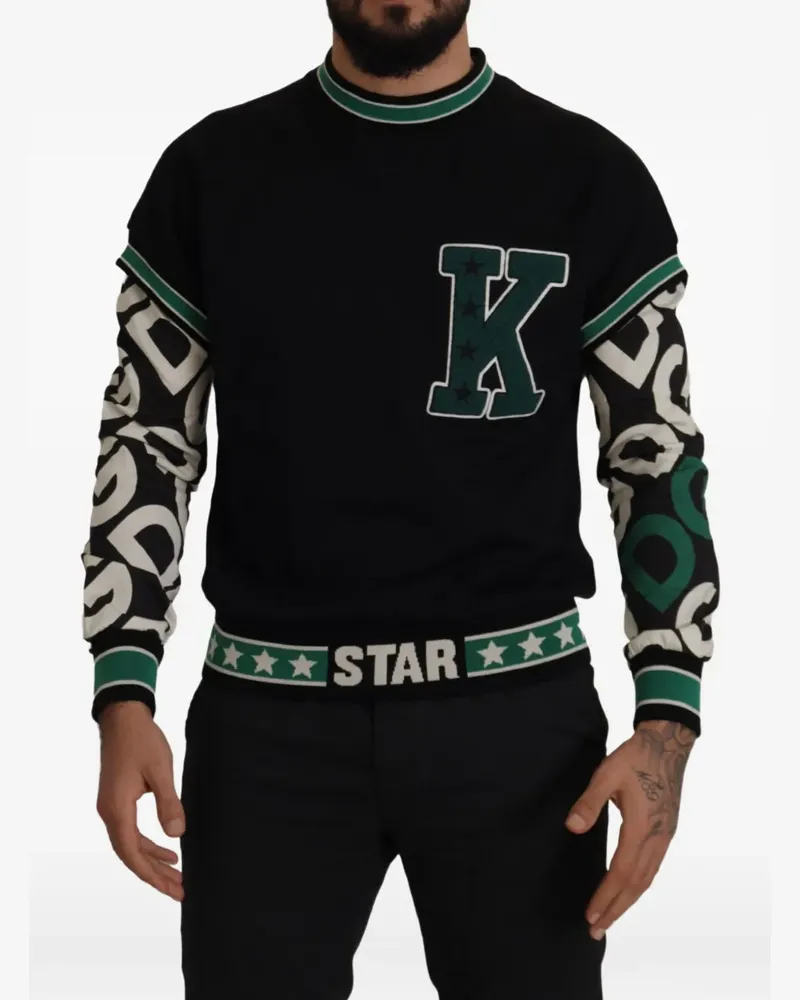 Dolce & Gabbana Sweatshirt mit Logo-Print - Schwarz Schwarz