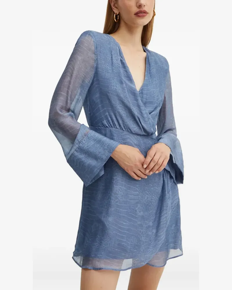 Liu Jo long-sleeve mini dress - Blau Blau