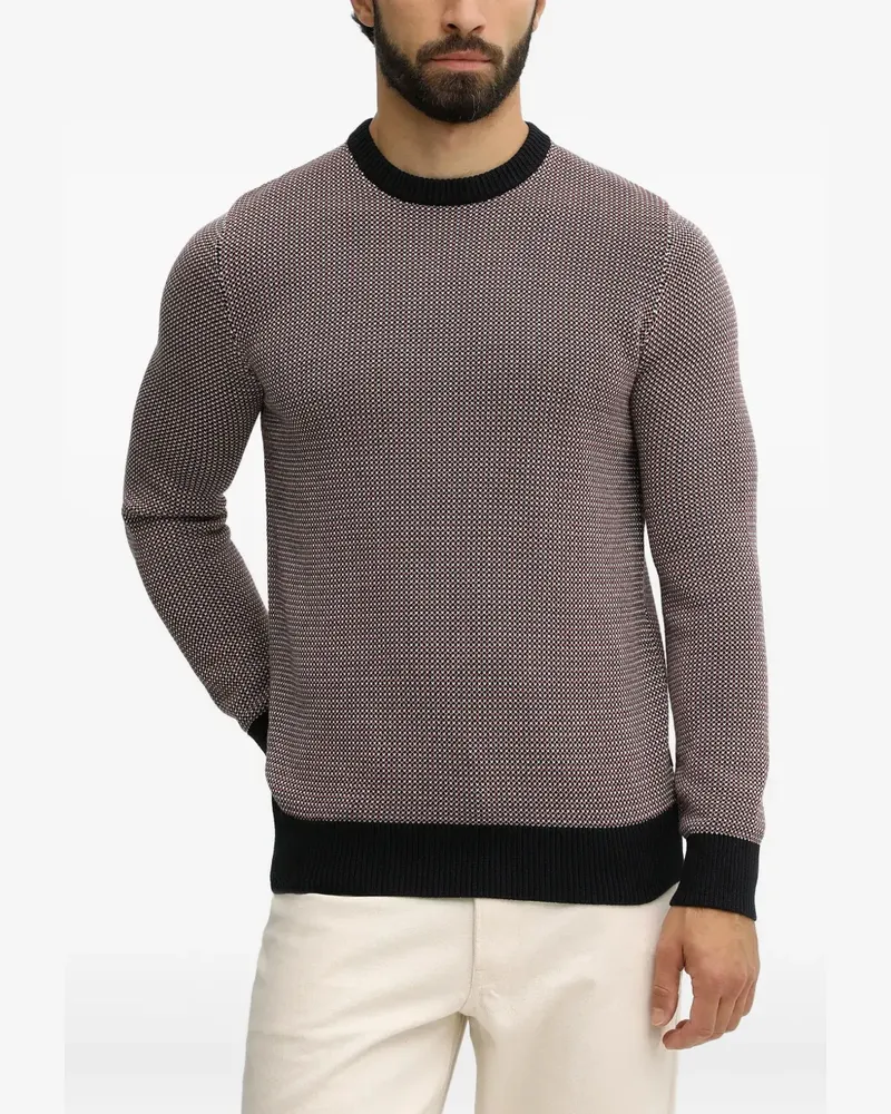 Barbour Gemusterter Wells Pullover - Blau Blau