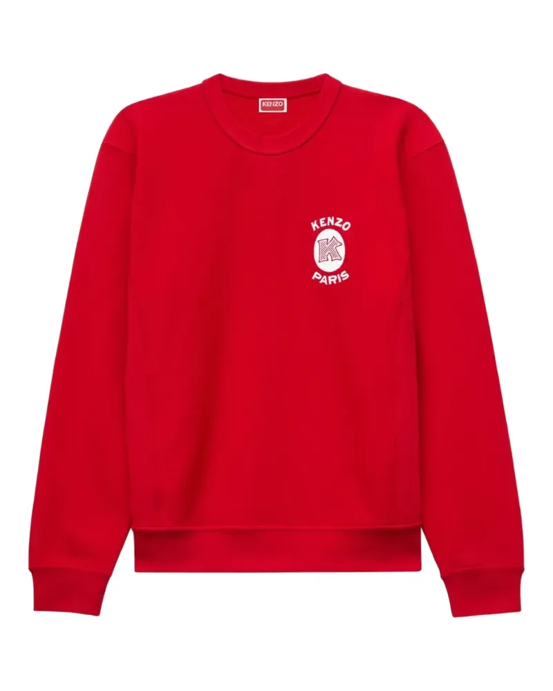 Kenzo Sweatshirt mit Logo-Stickerei - Rot Rot