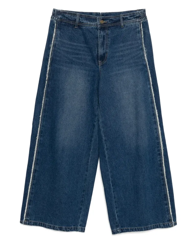 SONGZIO Ausgestellte Wide-Leg-Jeans - Blau Blau