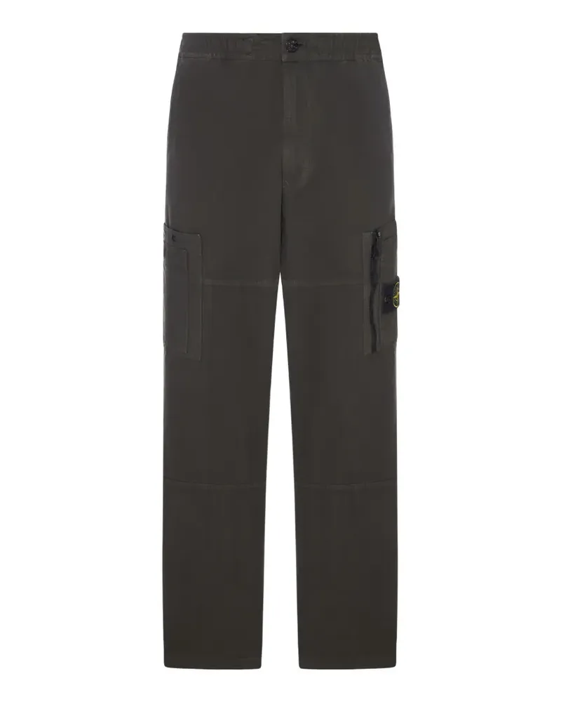 Stone Island logo-patch cargo pants - Grün Grün
