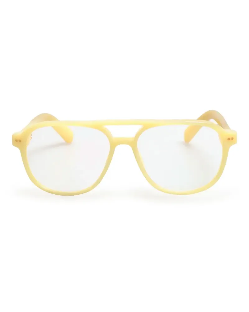 Jacquemus Klassische Pilotenbrille - Gelb Gelb