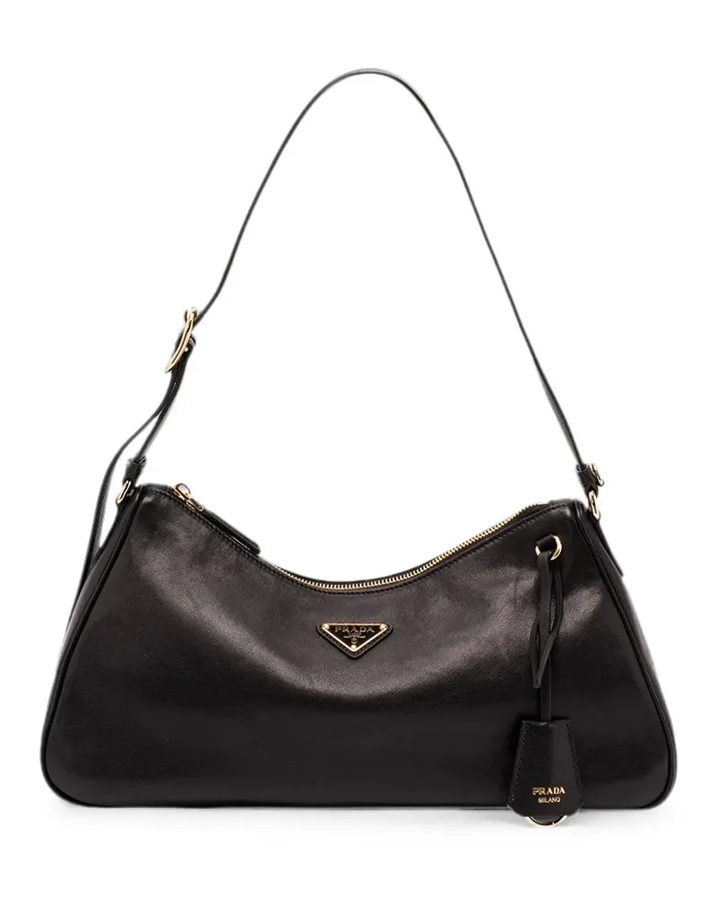 Prada leather shoulder bag - Schwarz Schwarz