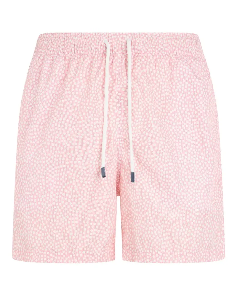 Fedeli geometric-print drawstring swim shorts - Rosa Rosa