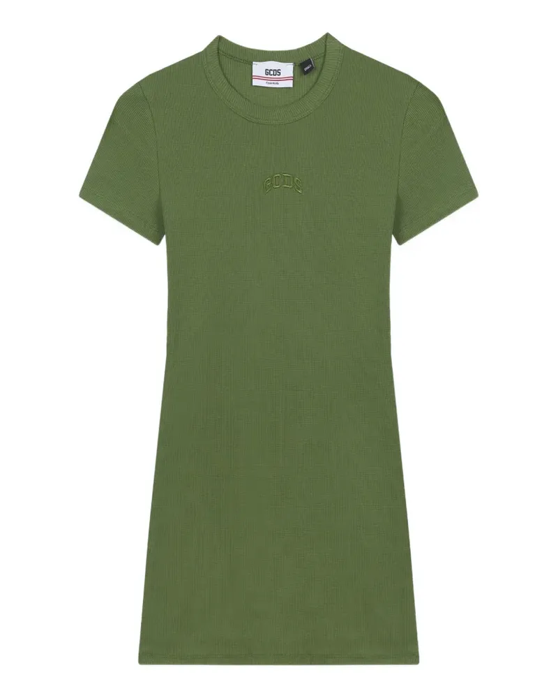 GCDS logo-detail mini dress - Grün Grün