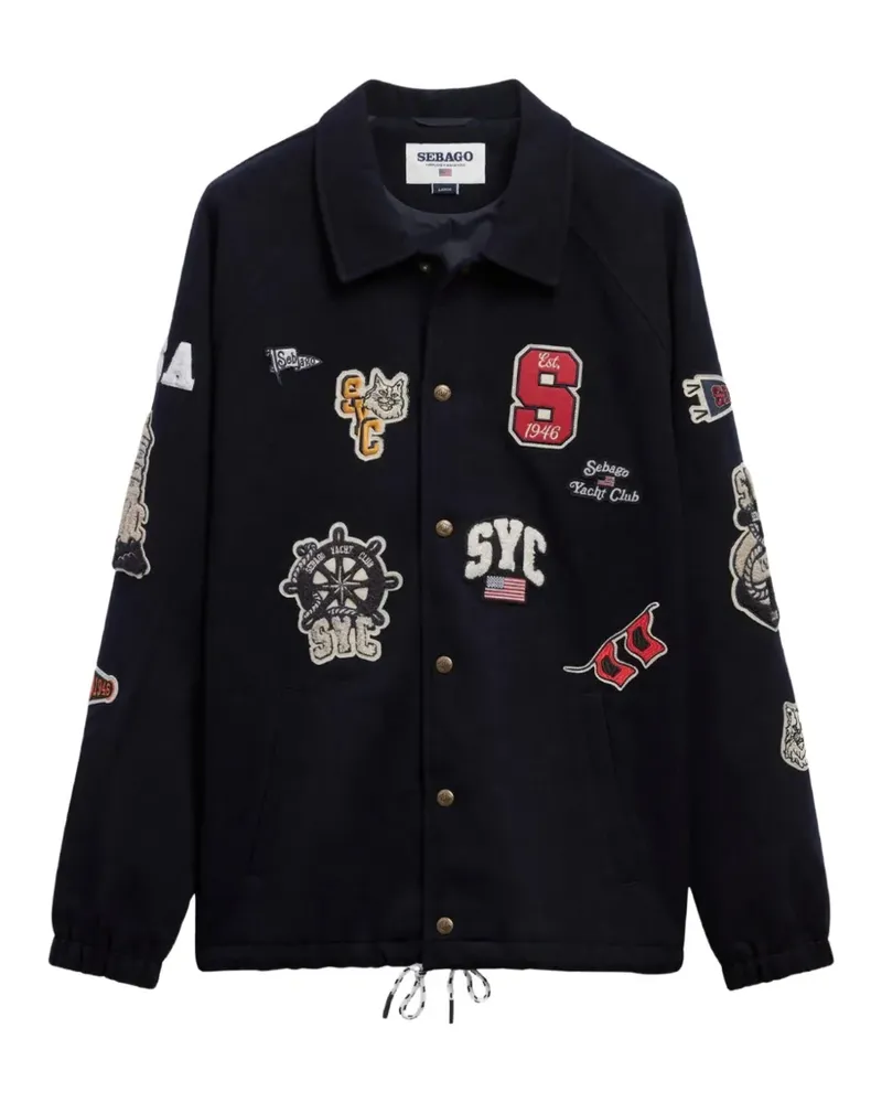 Sebago Tender patch-embellished wool jacket - Blau Blau