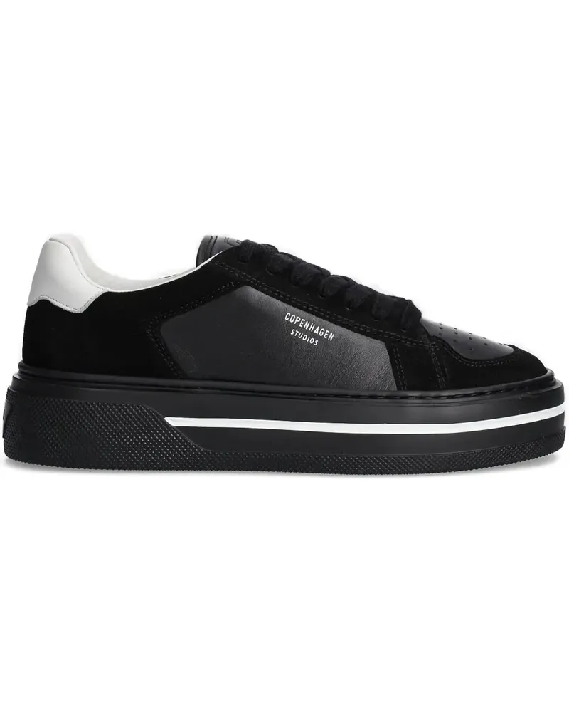 Copenhagen Sneakers mit Plateau - Schwarz Schwarz