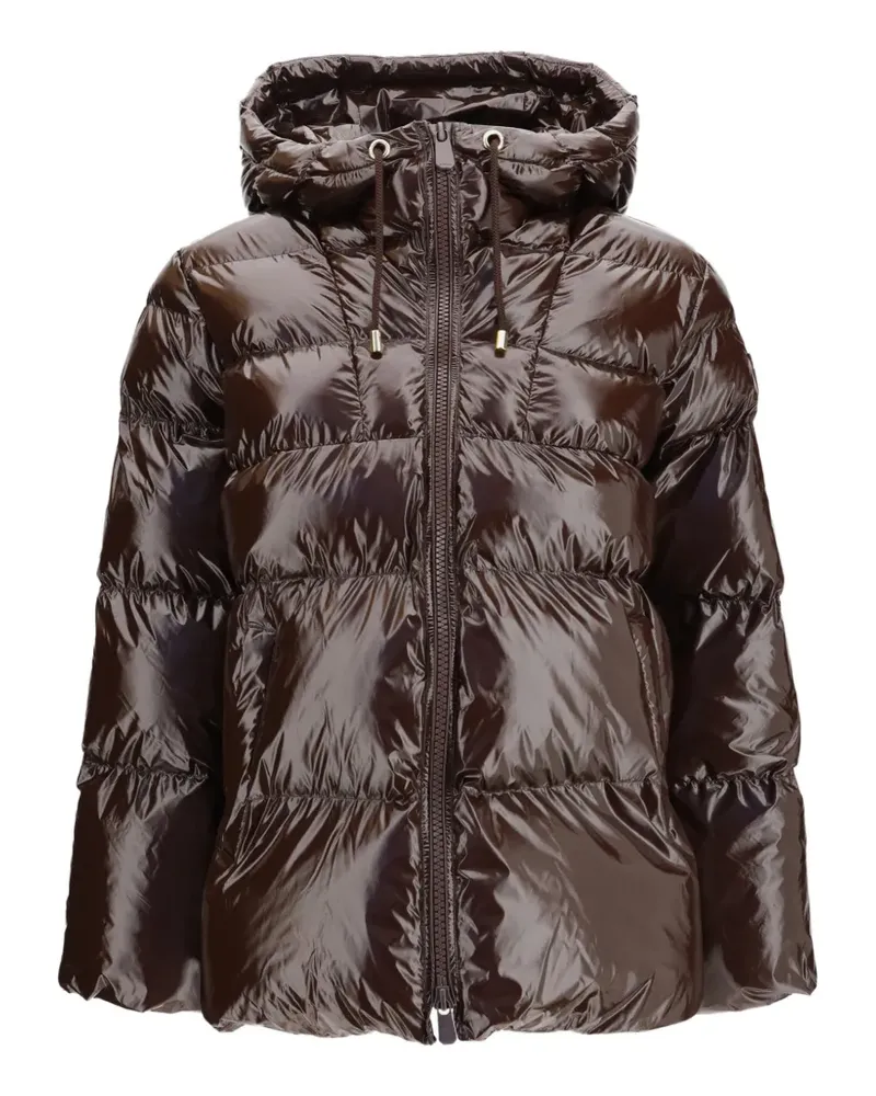 Pinko Eleodoro hooded down jacket - Braun Braun