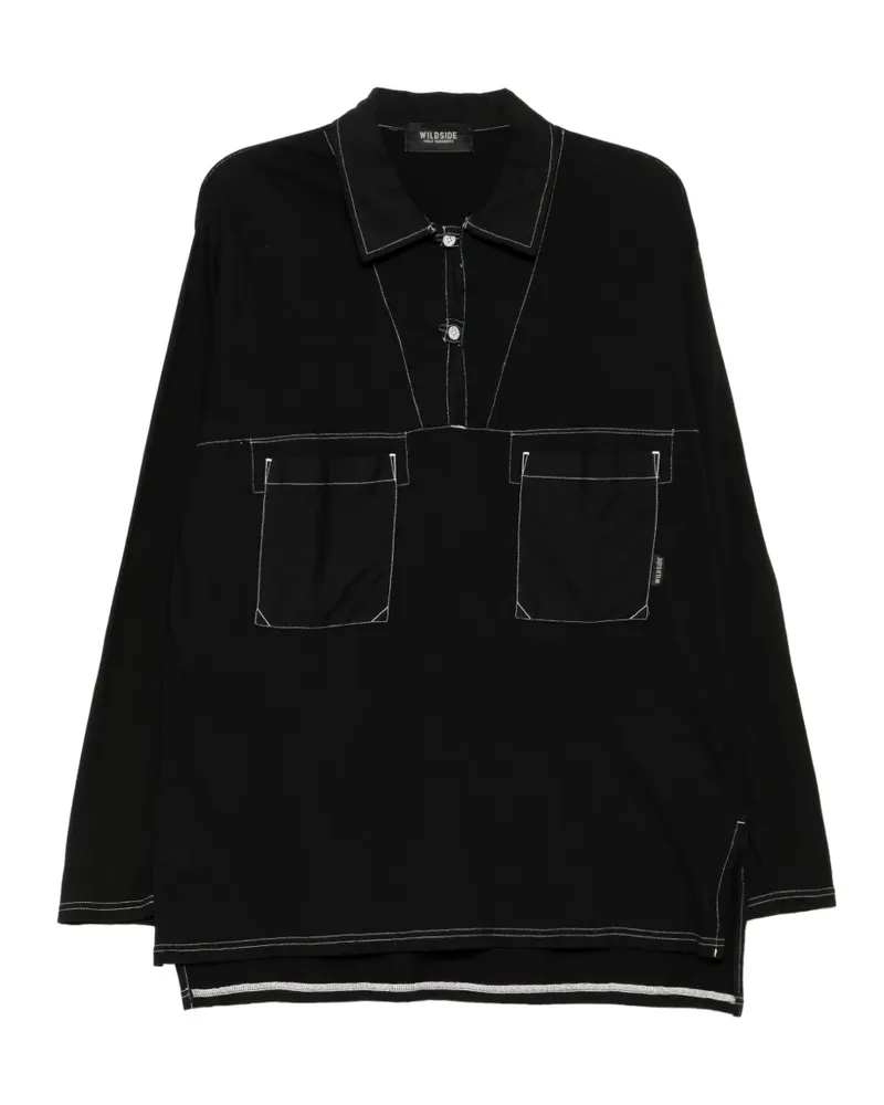 Yohji Yamamoto T-Shirt aus Baumwolljersey - Schwarz Schwarz