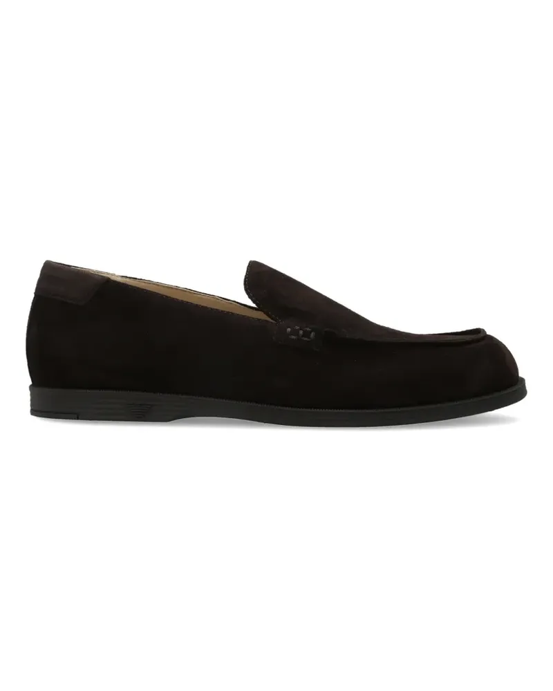 Emporio Armani suede loafers - Braun Braun