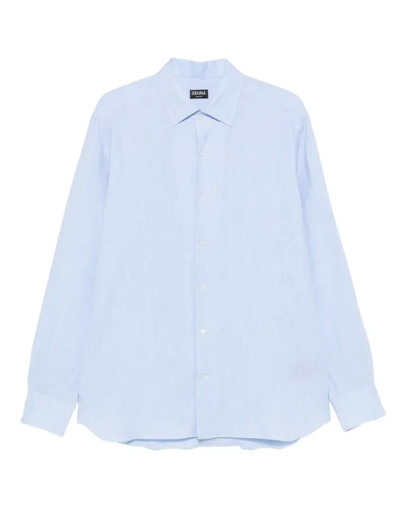 Ermenegildo Zegna Langärmeliges Hemd - Blau Blau
