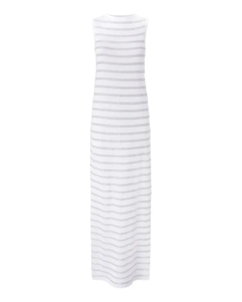 Missoni Gestreiftes Maxikleid - Weiß Weiß
