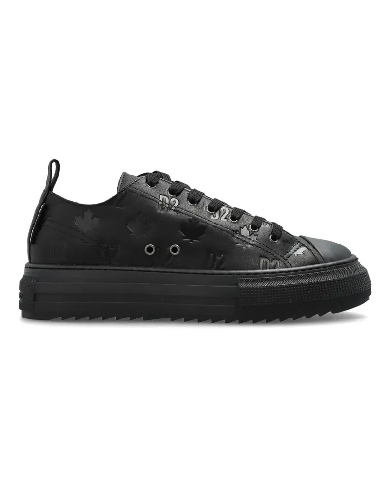 Dsquared2 Berlin Monogramm-Sneakers - Schwarz Schwarz